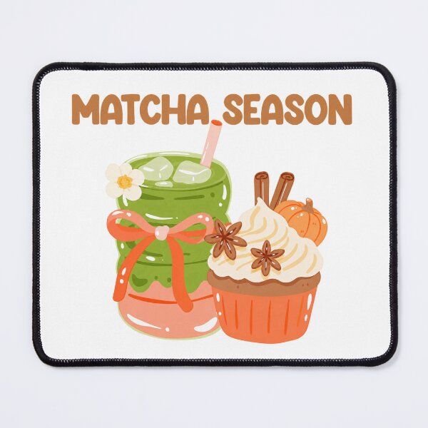 Item preview, Fall Matcha with an Orange Bow, Cupcake and Pumpkins designed and sold by PalleteCreation.