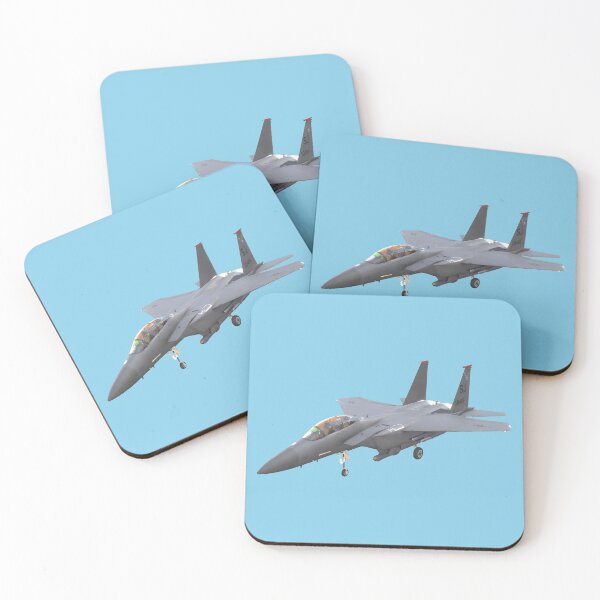 Item preview, F-15 Eagle Tarmac Front-Left Static Profile Vector Art designed and sold by AfterburnerLab.