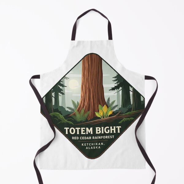 Item preview, Totem Bight Red Cedar Rainforest Ketchikan Alaska Botanical Sticker designed and sold by DetourDgn.