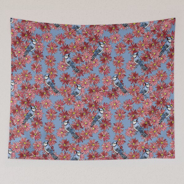 Item preview, Blue Jay Floral designed and sold by lacychenault.