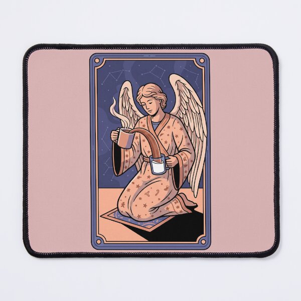 Item preview, Temperance Tarot Christmas Coffee Angel Pop Art designed and sold by Rare By Hero.