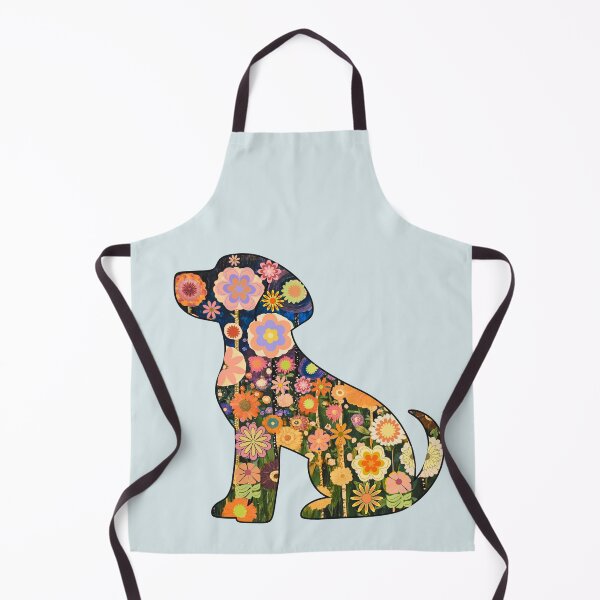 Item preview, Change of Seasons Klimt-inspired floral puppy designed and sold by Doodles Down South.