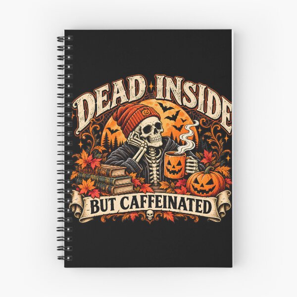 Item preview, Dead Inside But Caffeinated Halloween designed and sold by MysticCanvasAi.