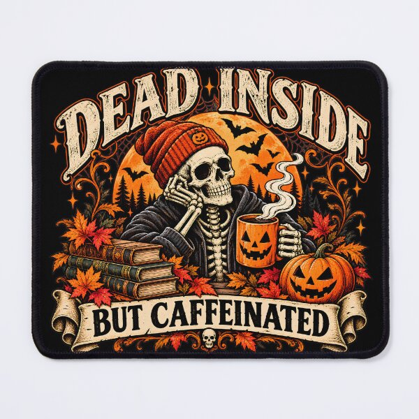 Item preview, Dead Inside But Caffeinated Halloween designed and sold by MysticCanvasAi.