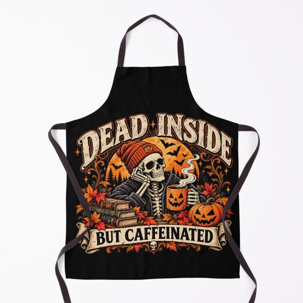 Item preview, Dead Inside But Caffeinated Halloween designed and sold by MysticCanvasAi.