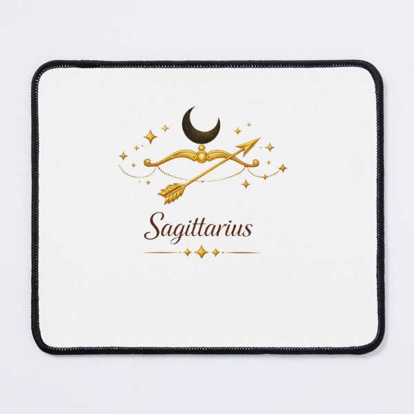 Item preview, Sagittarius Zodiac Boho Celestial Gold Bow Arrow Art designed and sold by BohoMysticArt.