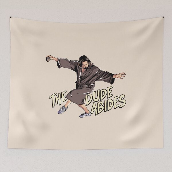Item preview, The Dude Abides Bowling Big Lebowski Cult Vintage Art designed and sold by Krasnovaovaova.