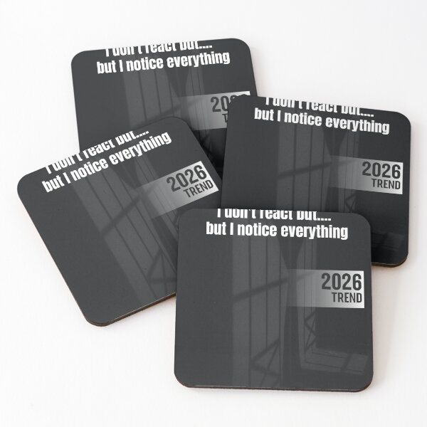 Item preview, I Dont React But I Notice Everything Quote designed and sold by Mr besho.