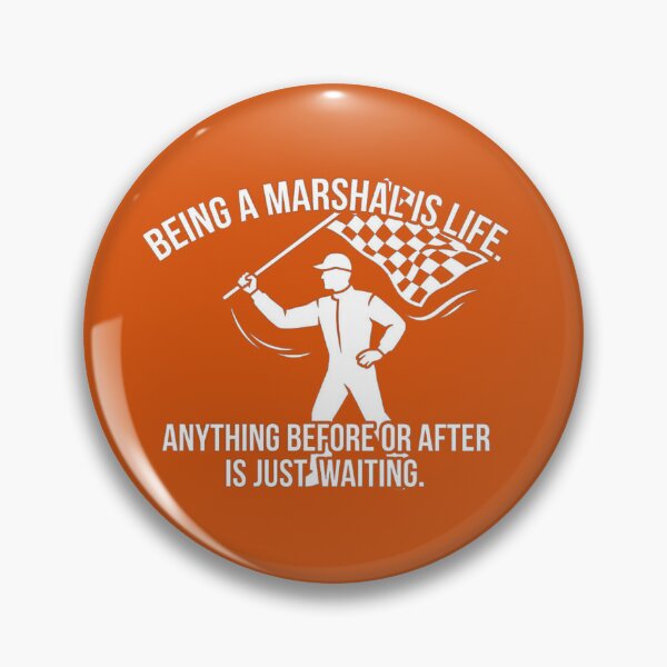 Item preview, Being A Marshal Is Life Racing Flag Official Quote designed and sold by AgdBol.