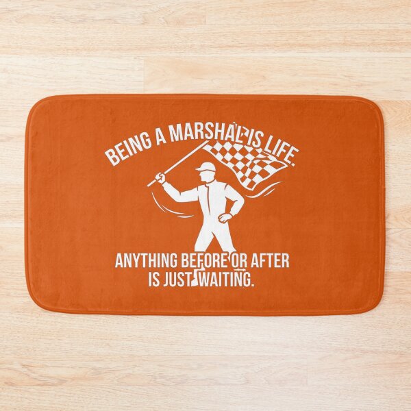 Item preview, Being A Marshal Is Life Racing Flag Official Quote designed and sold by AgdBol.