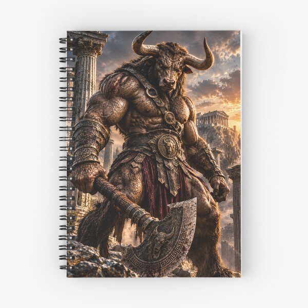 Item preview, Minotaur – Greek Mythology Warrior | Epic Fantasy Art designed and sold by MythicRelics.