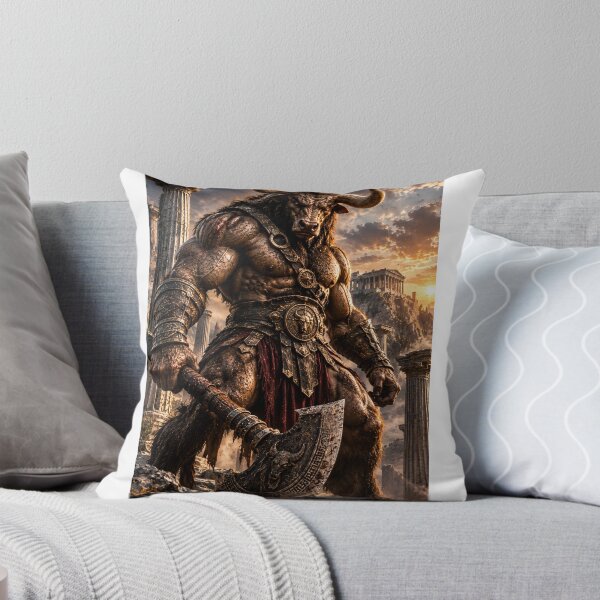 Item preview, Minotaur – Greek Mythology Warrior | Epic Fantasy Art designed and sold by MythicRelics.