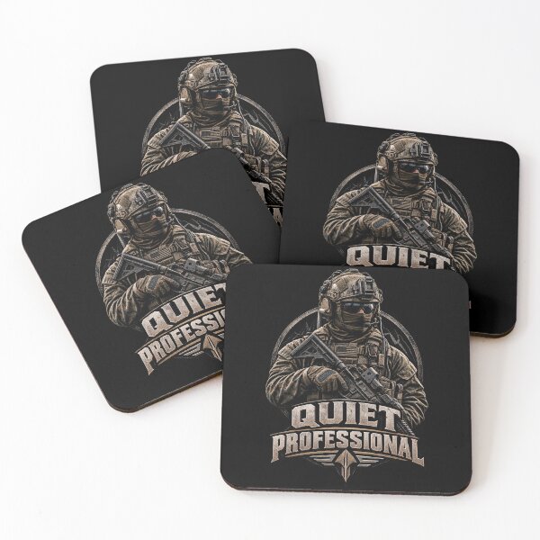 Item preview, Quiet Professional Tactical Military Special Forces Operator  designed and sold by CrazySzoopWorld.