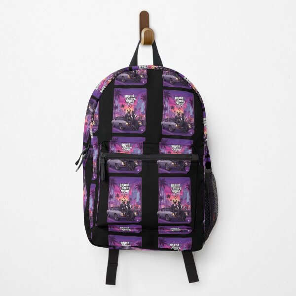 Item preview, Grand Theft Feline: Vice Cats Retro Miami Synthwave designed and sold by Retro Whiskers.
