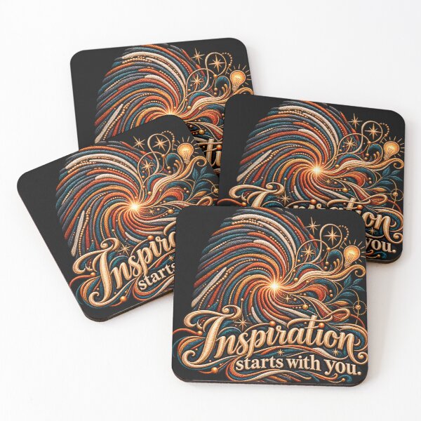 Item preview, Inspiration Starts With You Embroidered Fingerprint Motivational Design designed and sold by Emoji Emblems.