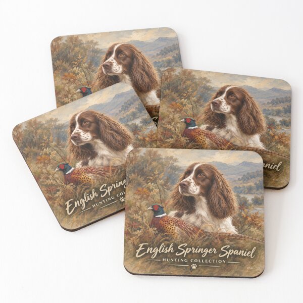 Item preview, English Springer Spaniel & Pheasant – Hunting Collection designed and sold by TammyHunterArt.