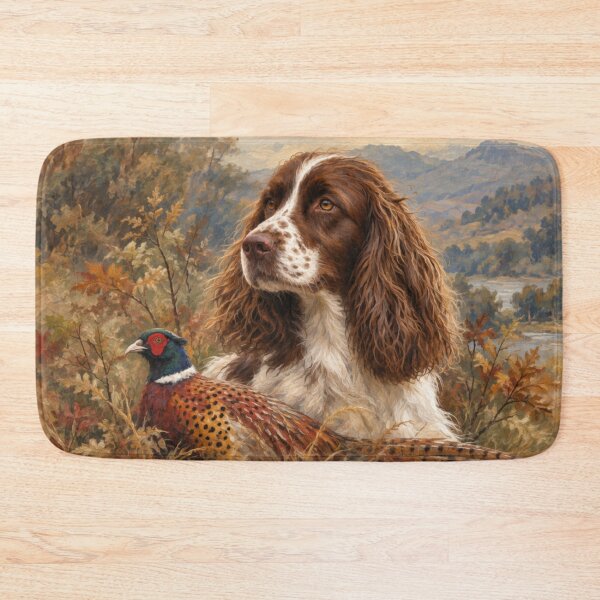 Item preview, English Springer Spaniel & Pheasant – Hunting Collection designed and sold by TammyHunterArt.