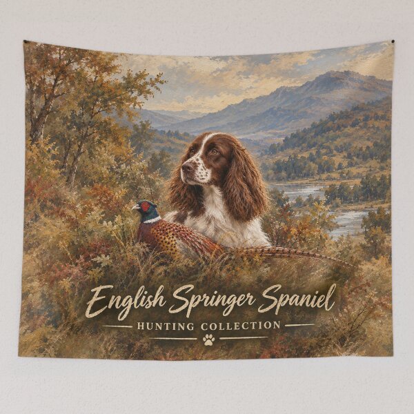 Item preview, English Springer Spaniel & Pheasant – Hunting Collection designed and sold by TammyHunterArt.