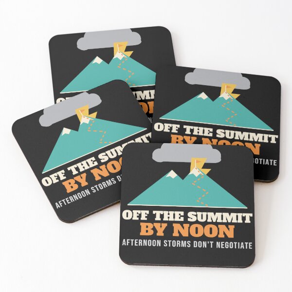Item preview, Off the Summit by Noon Mountain Storm Hiking designed and sold by TrailMixTrees.