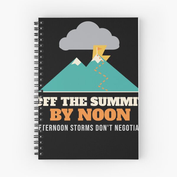 Item preview, Off the Summit by Noon Mountain Storm Hiking designed and sold by Nice Niche.