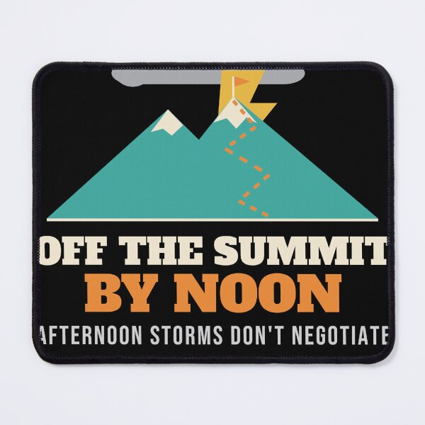 Item preview, Off the Summit by Noon Mountain Storm Hiking designed and sold by Nice Niche.