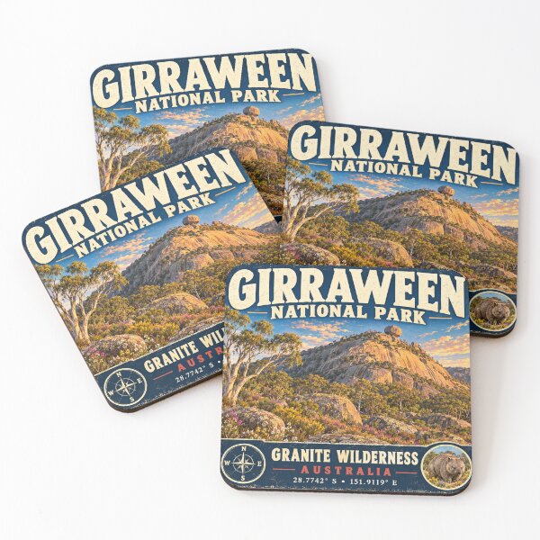 Item preview, Girraween National Park Retro Travel Sticker designed and sold by naturalsurvival.