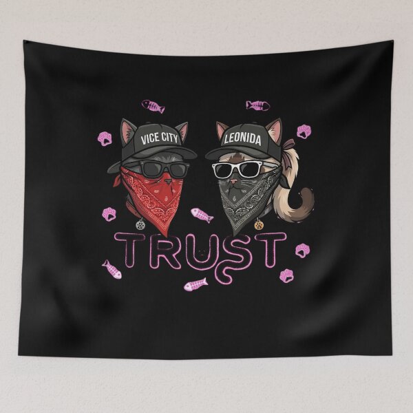 Item preview,  Vice City Leonida Trust - Edgy Gangster Cats Streetwear designed and sold by Retro Whiskers.