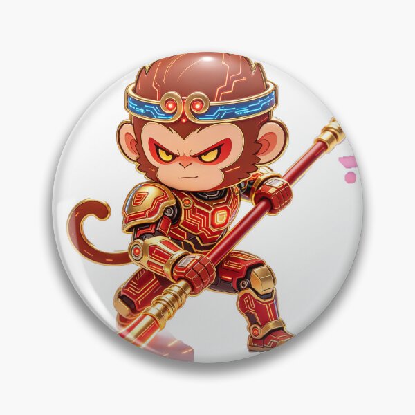 Item preview, Cyber Chibi Sun Wukong Battle Stance Sparks designed and sold by DigArtis.