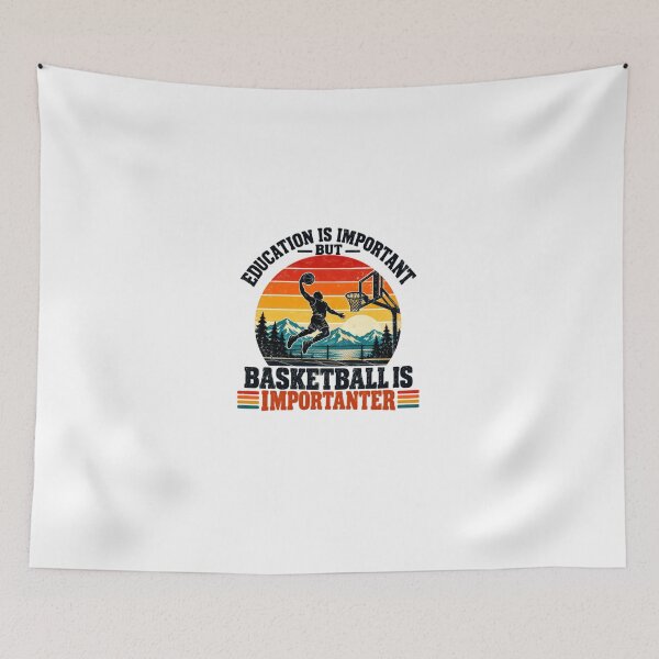 Item preview, Education Is Important But Basketball Is Importer Basketball Player Sports Fan designed and sold by HumansStuck12.