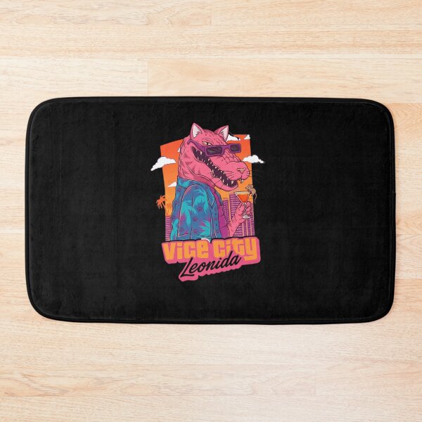 Item preview, Vice City Leonida Retro Sunset Cat Gator designed and sold by Retro Whiskers.