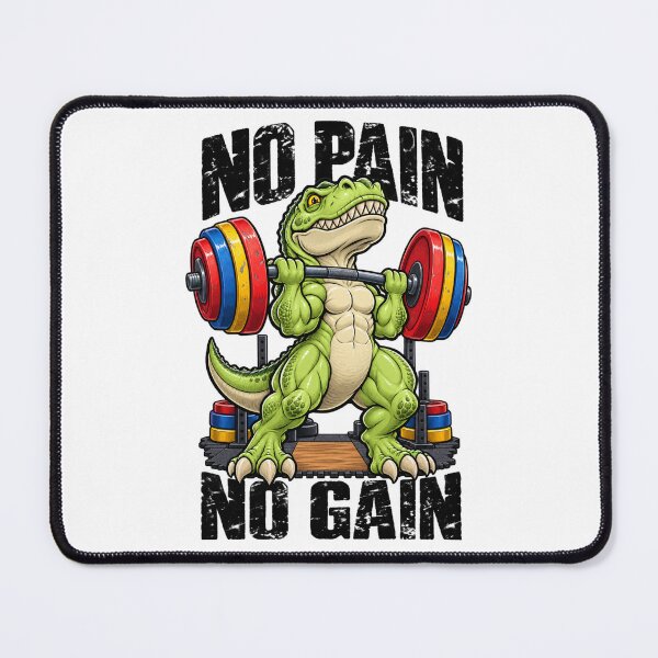 Item preview, Muscular T-Rex Weightlifting Gym Dinosaur designed and sold by -DEEWOLF-.