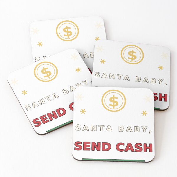Item preview, Santa Baby Send Cash designed and sold by FitEnvy.