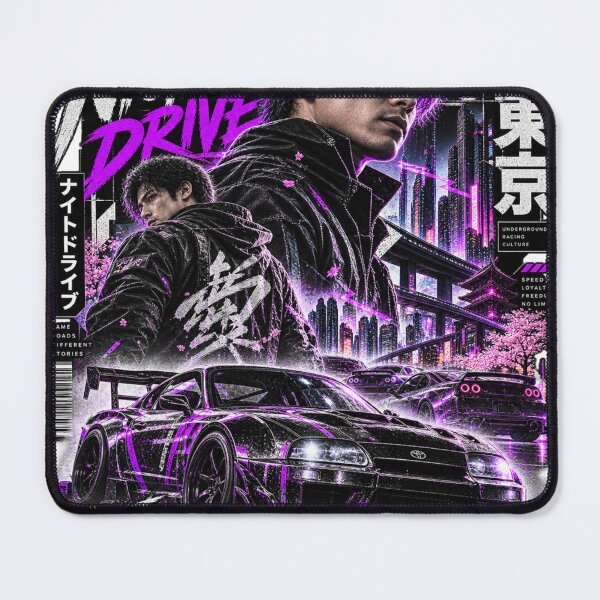Item preview, Cyberpunk Night Drive — Futuristic Street Racer designed and sold by NEXUS//09.