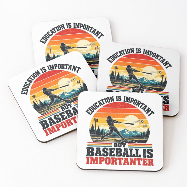 Item preview, Education Is Important But Baseball Is Importer Baseball Player Fan Sports Lover designed and sold by HumansStuck12.