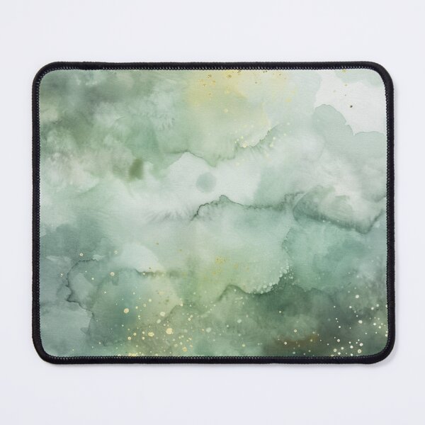 Item preview, Sage Green Gold Abstract Watercolor Texture designed and sold by Apeymayjune.