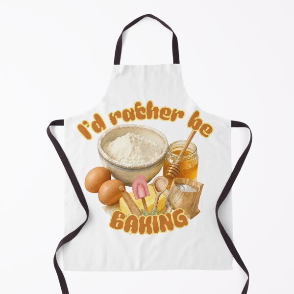 Item preview, I'd Rather Be Baking Watercolor Ingredients Illustration designed and sold by Rynasvz.