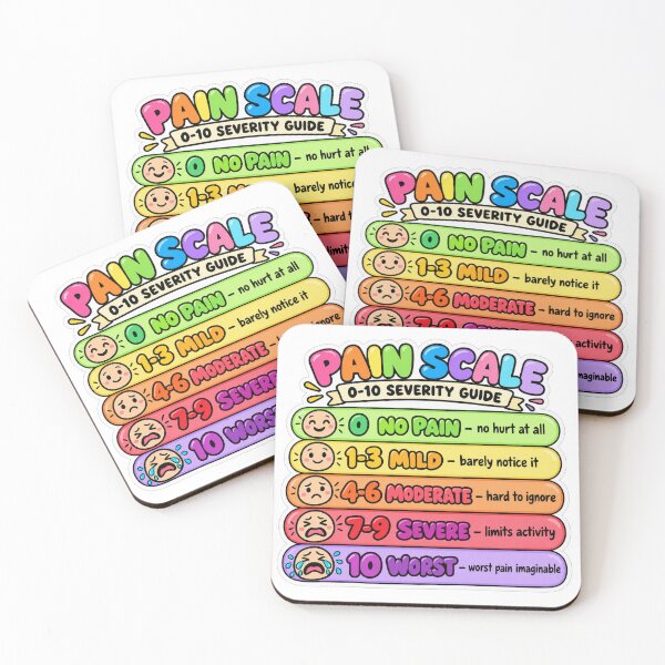Item preview, Pain Scale Drawn Study Aid Nursing Student Sticker designed and sold by isokinetic.