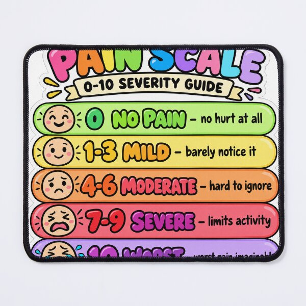 Item preview, Pain Scale Drawn Study Aid Nursing Student Sticker designed and sold by isokinetic.