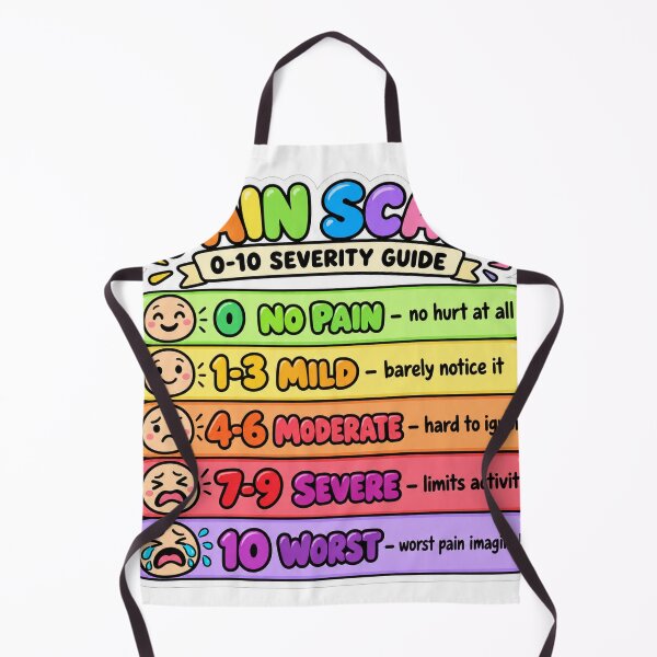 Item preview, Pain Scale Drawn Study Aid Nursing Student Sticker designed and sold by isokinetic.
