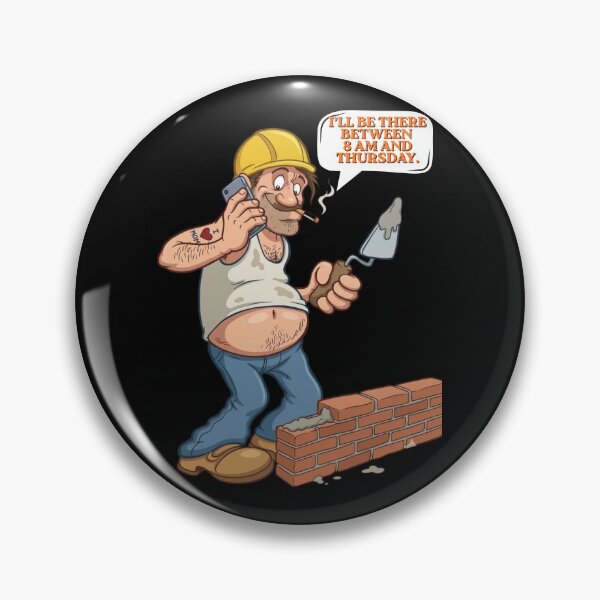 Item preview, Funny Construction Worker Quote - I'll Be There Between 8 AM And Thursday designed and sold by BikTee.