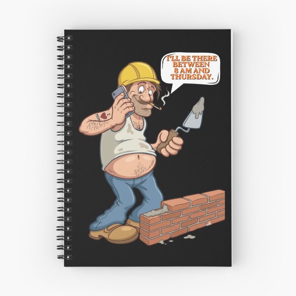 Item preview, Funny Construction Worker Quote - I'll Be There Between 8 AM And Thursday designed and sold by BikTee.