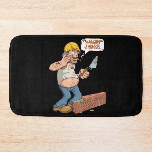Item preview, Funny Construction Worker Quote - I'll Be There Between 8 AM And Thursday designed and sold by BikTee.