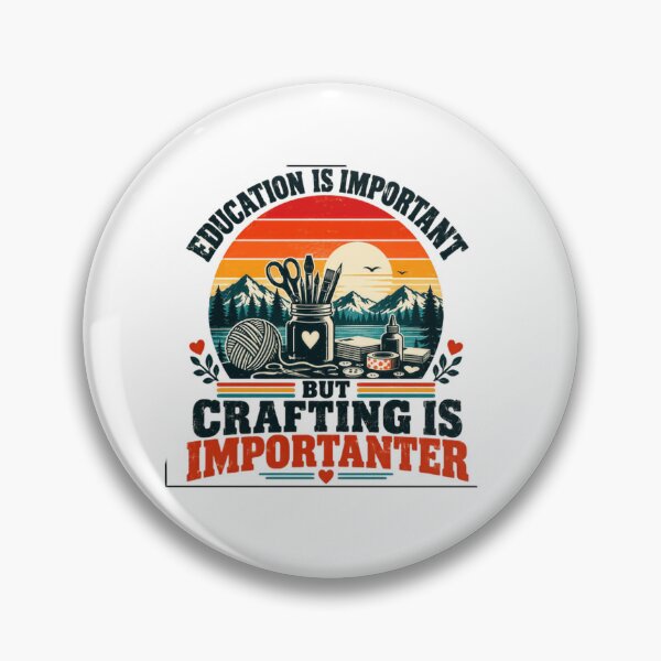 Aperçu de l'œuvre L'éducation est importante, mais l'artisanat l'est encore plus. Artisan amateur créée et vendue par SkeletonsDanger.