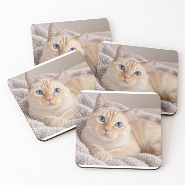 Item preview, Cat Pitufin Relaxed on his Blanket designed and sold by MichiCuteCat.