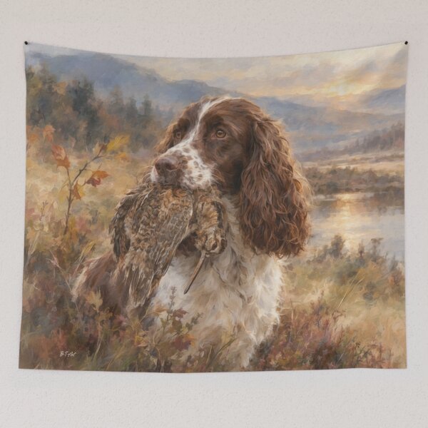 Item preview, English Springer Spaniel & Woodcock – Woodland Hunter designed and sold by TammyHunterArt.
