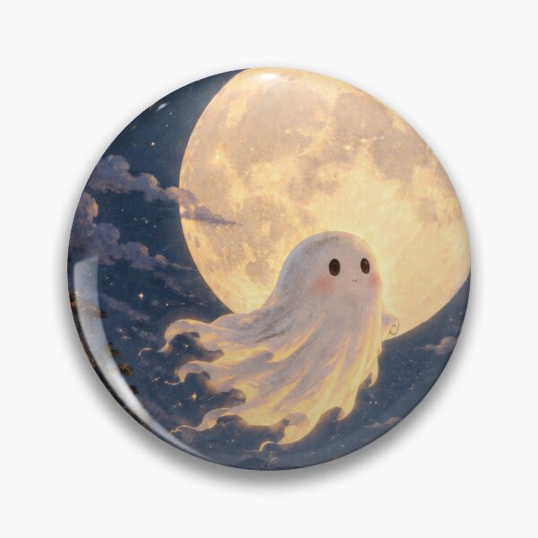 Item preview, Ghost Levitating Above Moonlit Tranquil Old European Village designed and sold by scicilysimonee.