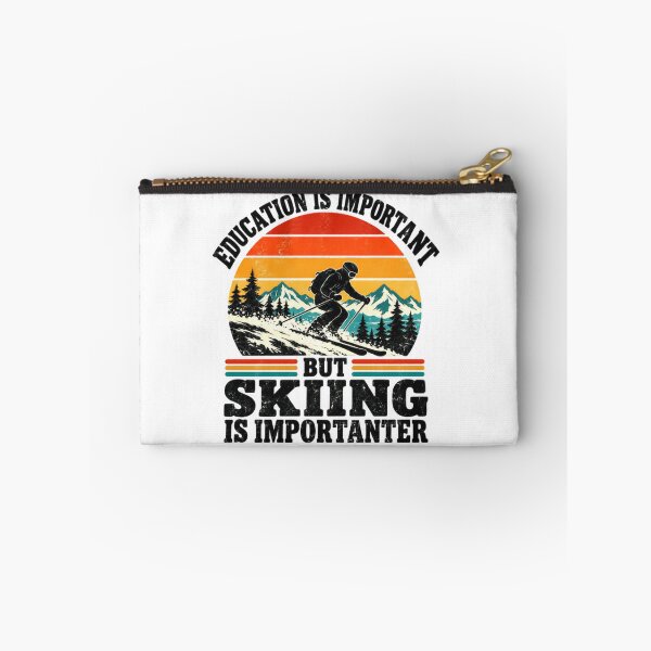 Item preview, Education Is Important But Skiing Is Importer Skier Winter Sports Mountain Lover designed and sold by HumansStuck12.