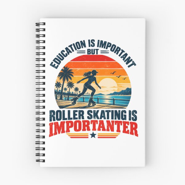 Item preview, Education Is Important But Roller Skating Is Importer Roller Skater Hobby Sports Activity designed and sold by SkeletonsDanger.