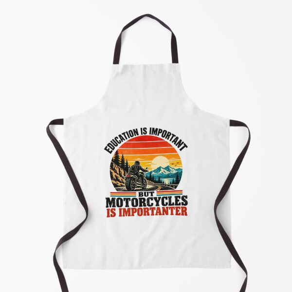 Item preview, Education Is Important But Motorcycles Is Importanter Motorcyclist Biker Rider Humor designed and sold by HumansStuck12.
