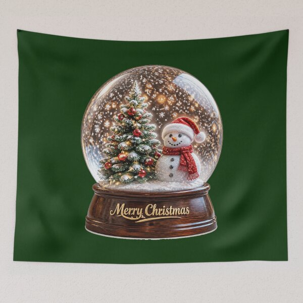 Item preview, Magical Christmas Snow Globe Snowman designed and sold by MargaretPolanco.